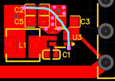Ausschnitt eines PCB-Layouts
