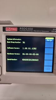 Display eines RS Pro RSDG 830 Funktionsgenerators
