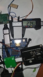 Elektronikkomponenten mit Messschieber