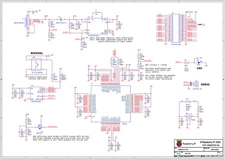 Schaltplan einer Raspberry Pi Erweiterung mit Boost-Konverter