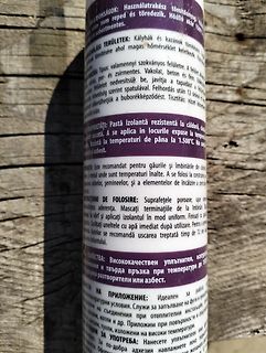 Nahaufnahme einer Produktverpackung mit Text