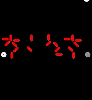 Rote 7-Segment-Anzeige