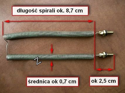 Maßzeichnung einer Spule