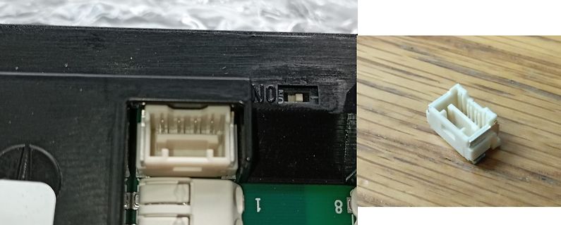 Elektrischer Steckverbinder und Gehäuseausschnitt