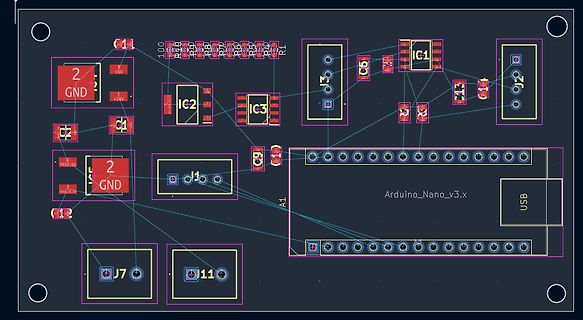 PCB-Layout einer Arduino Nano Platine
