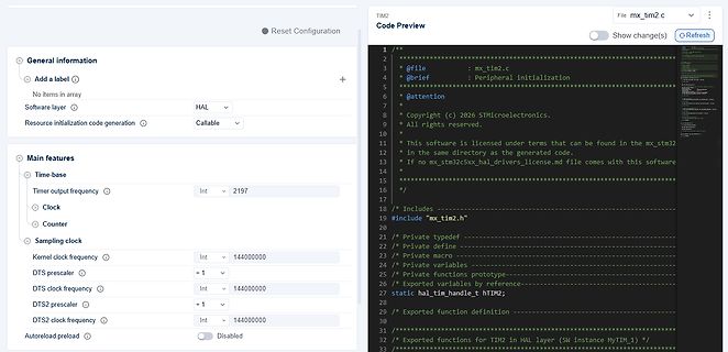 STM32CubeMX Konfiguration und Code Preview
