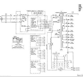 Schaltplan eines Power Moduls mit Transformator