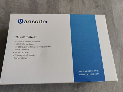 Veriscite Kit-Inhaltsverzeichnis auf Karton