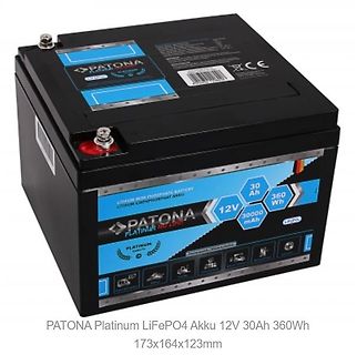 PATONA Platinum LiFePO4 Akku 12V 30Ah