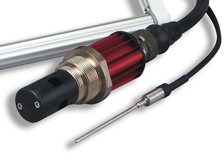 Messsonde mit Kühlkörper und Kabel