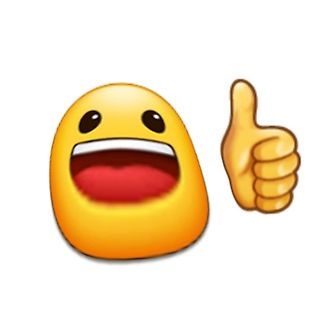 Emoji mit Daumen hoch