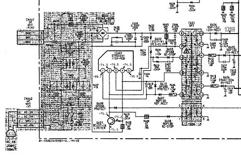 Schaltplan einer Elektronikschaltung
