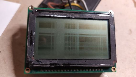 LCD-Display auf Leiterplatte