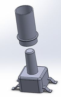 3D-CAD-Modell eines Steckverbinders