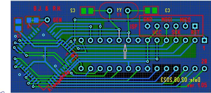 PCB-Layout einer Leiterplatte