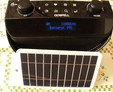 Radio mit Solarpanel