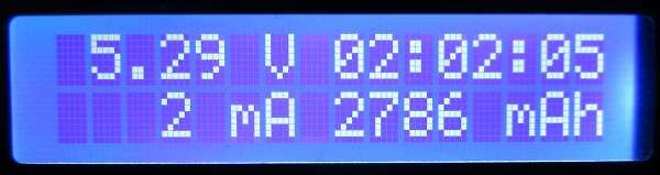LCD-Display mit Messwerten