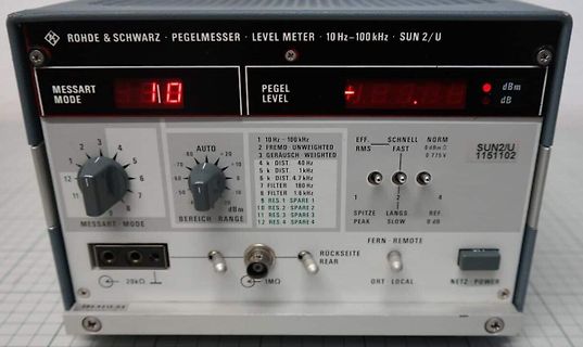 Rohde & Schwarz Pegelmesser SUN 2/U