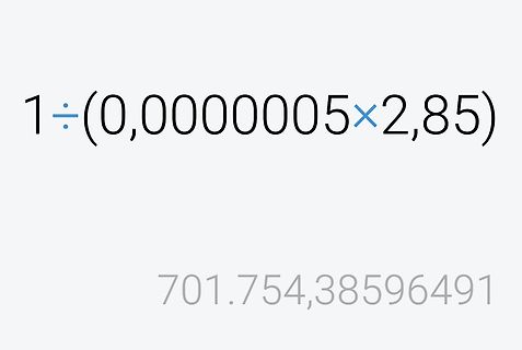 Mathematische Rechnung mit Ergebnis