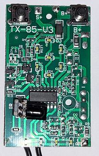 Leiterplatte TX-85-V3 mit LEDs und Mikrocontroller
