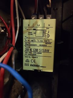 Typenschild eines Igniters von BIAIG electronics