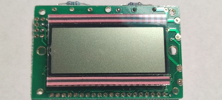 Foto eines LCD-Displays auf einer Leiterplatte