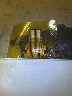 Flexibles Flachbandkabel auf Leiterplatte