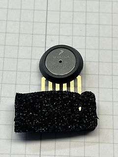Drucksensor MPX4250A auf Millimeterpapier
