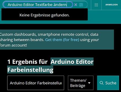 Suchergebnisse für Arduino Editor Farbeinstellung