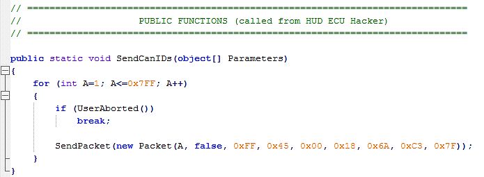 Programmcode für CAN-ID-Übertragung
