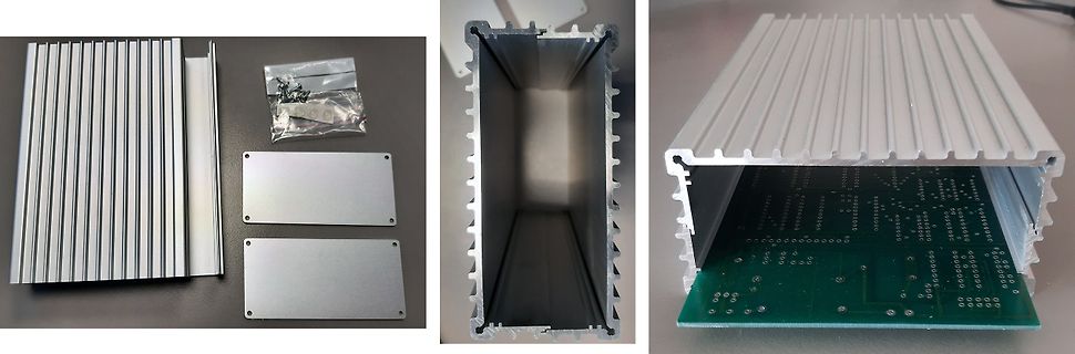 Aluminiumgehäuse mit Leiterplatte