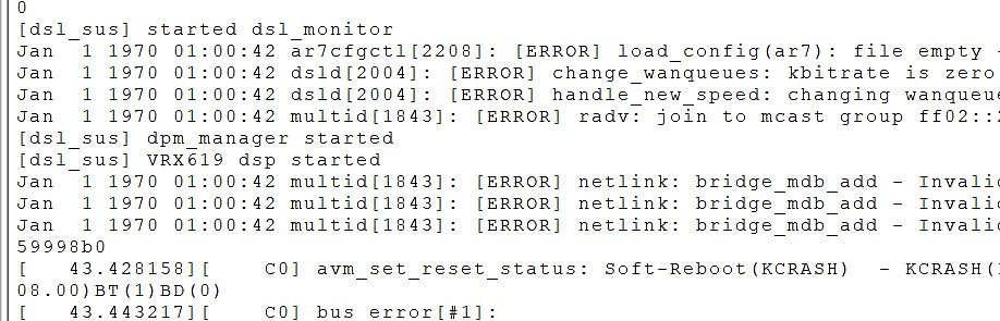 Software-Logdateien mit Fehlermeldungen