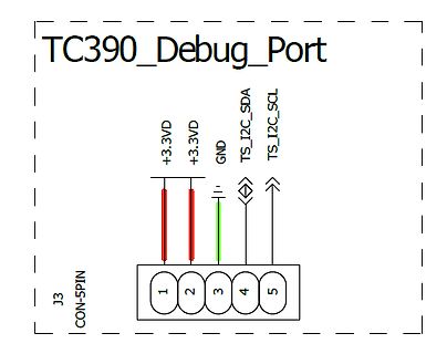 Schaltplan eines Debug-Ports