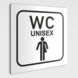 WC Unisex Schild