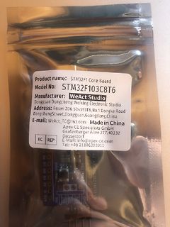 Verpackung eines STM32F1 Core Board