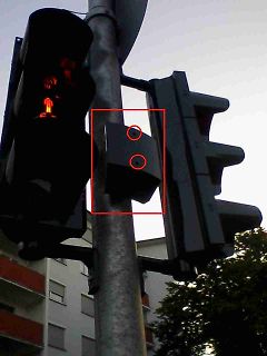 Ampel mit rotem Licht