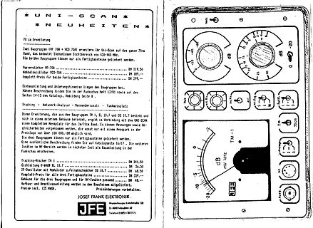 Scan der Uni-Scan Erweiterung und Bedienoberfläche