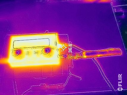 Wärmebild einer elektronischen Komponente
