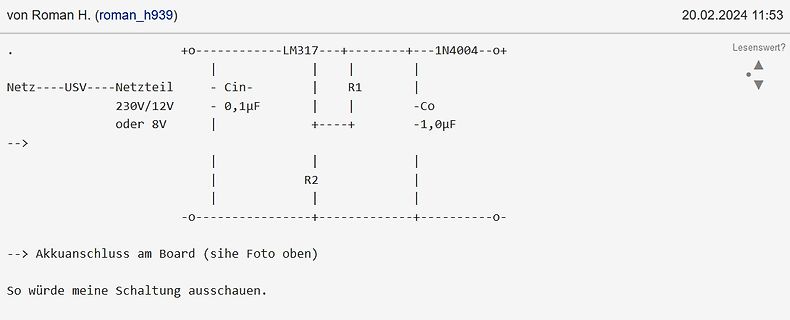 ASCII-Schaltplan eines Netzteils