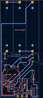PCB-Layout einer Schaltung mit Timer 555