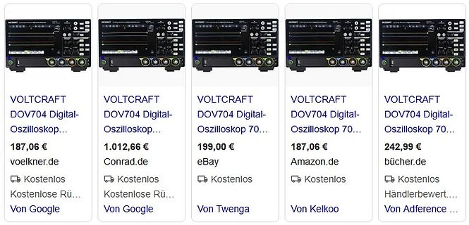 Preisvergleich für VOLTCRAFT DOV704 Digital-Oszilloskop