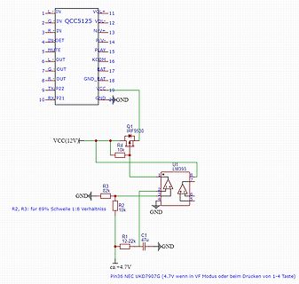 Schaltplan mit LM393 und IRF9530