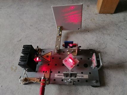 Aufbau eines Laserspektrometers