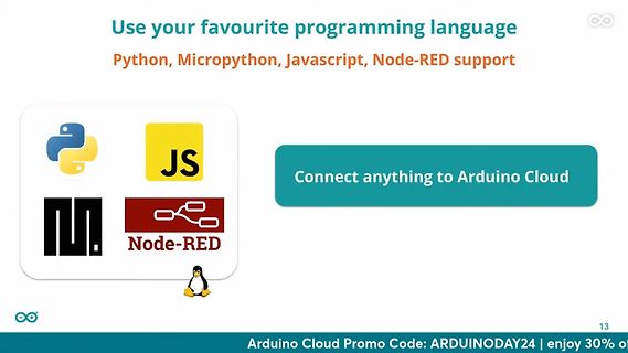 Werbebanner für Arduino Cloud Programmiersprachen