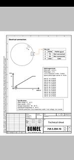 Technisches Datenblatt eines DOMEL Reglers