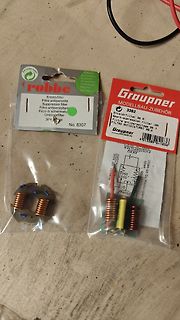 Grouper Entstörfilter Bauteile in Verpackung