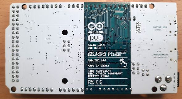 Rückseite eines Arduino Due Boards