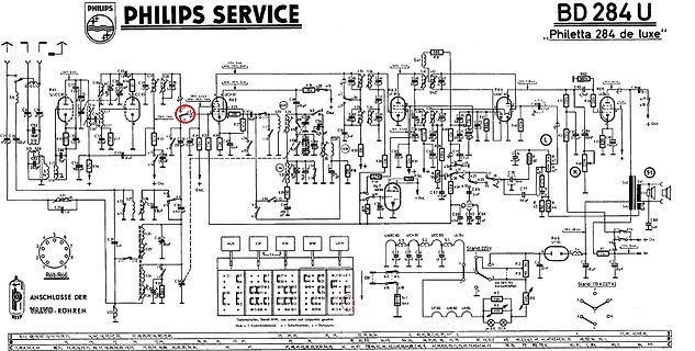 Schaltplan Philips BD 284 U Philetta