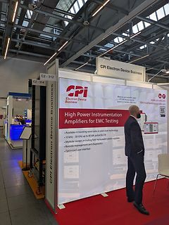 Messestand von CPI Electron Device Business