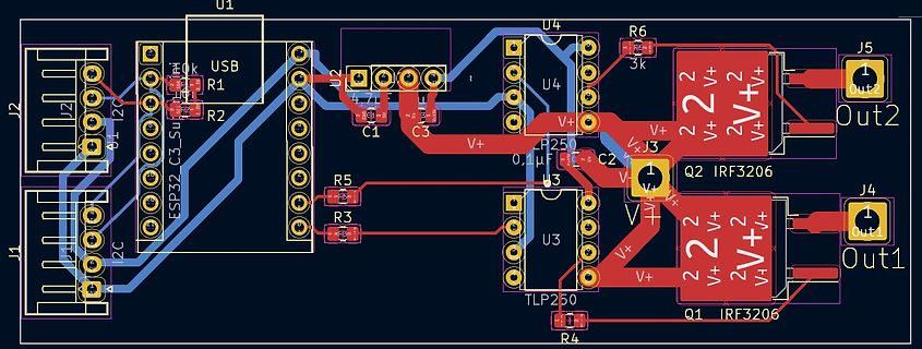 PCB-Layout einer Leiterplatte